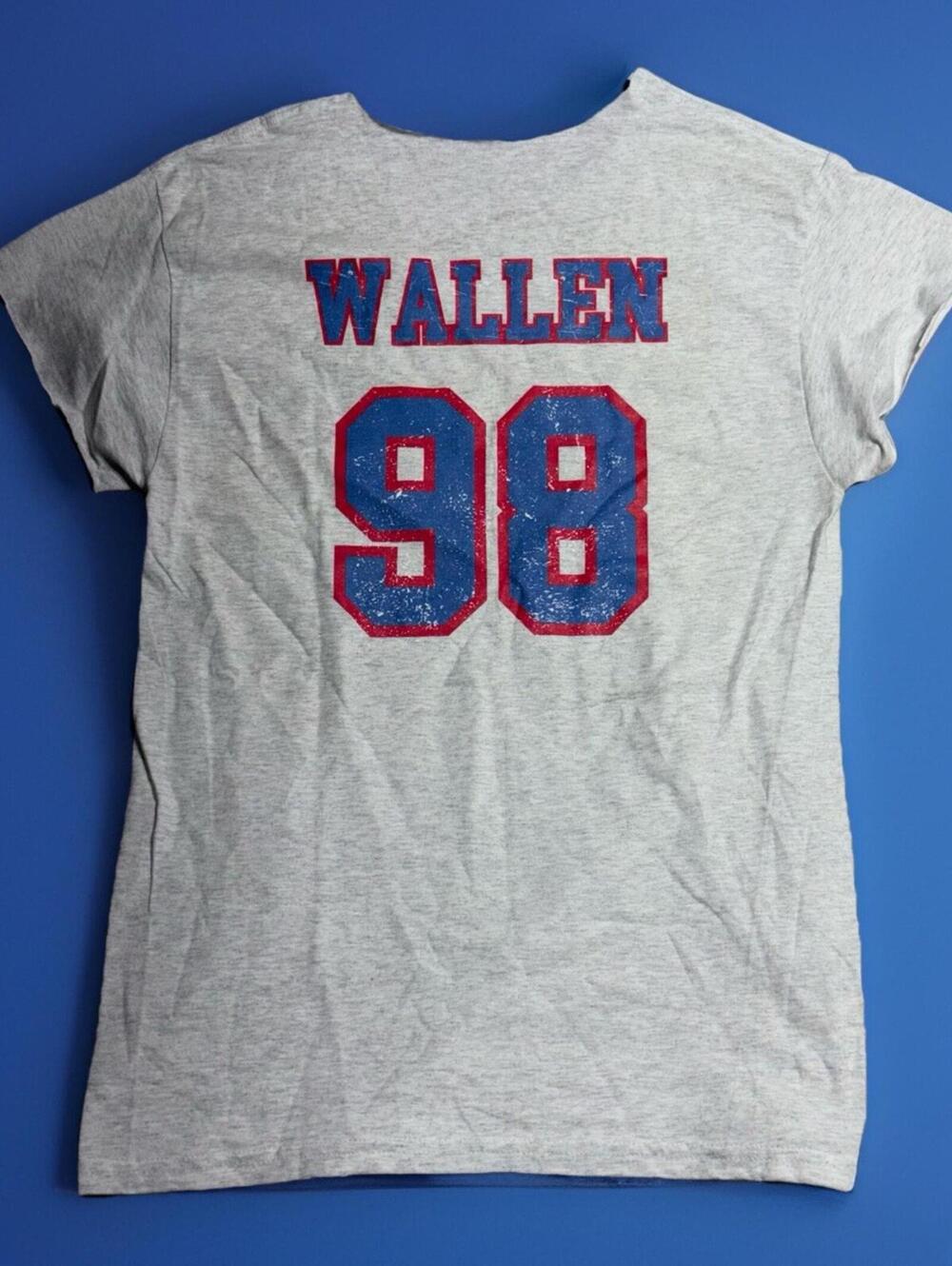 Atlanta Braves Morgan Wallen 98 Country Music Concert T-Shirt - Large
